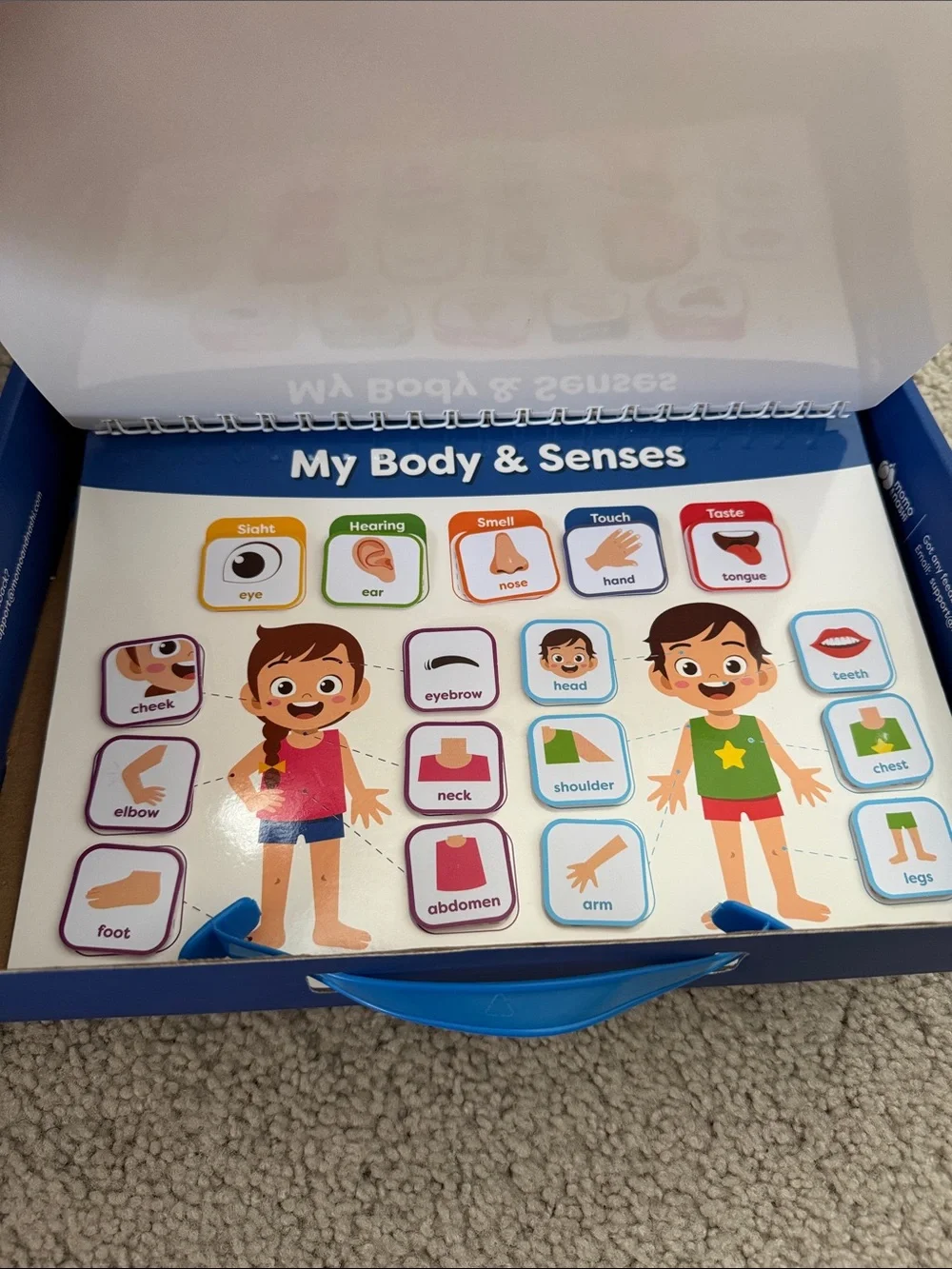Busy Book Montessori Method Activity Book for Kids - Blue